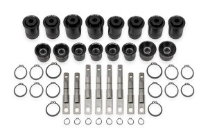 Chevrolet Corvette Control Arm Bushing Kit - Front + Rear - BMR Suspension - Black Anodized - `14-`19